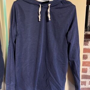 Navy Blue Hooded Men's Sweatshirt